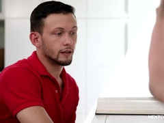 Barebacking Gay-For-Pay Cherry Jock School Man Before Next Class