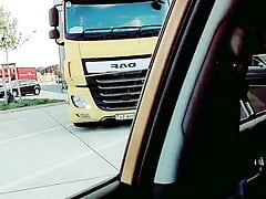 Slutboyben CAM4 Sexy Pornstar Exhibitionist Exposed to Truck Driver