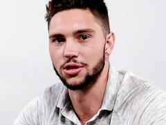 Amateur otter strokes his hairy dong