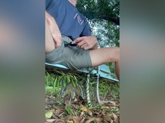 Risky Roadside Wank - Shooting Cum