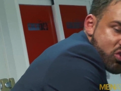 MENATPLAY Hairy man In Suit Logan Moore Logan Moore Butt sex Nailed