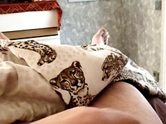 Lying in Bed and Playing with My Cock and Waiting for a Wet Hole