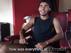 Latino Lad Suggested Money To Deepthroat Pink Cigar And Get Nailed Firm