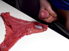 I stole my stepsister's dirty panties and secretly masturbated on them, staining them in my sperm.