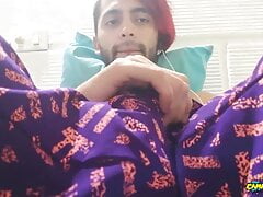 Big cock Jerking off in my sport pants and eating my cum - Camilo Brown