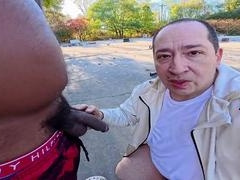 Curvy lass takes on a massive black cock