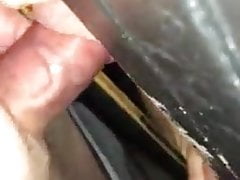 Grandpa sucking older man's dick at gloryhole