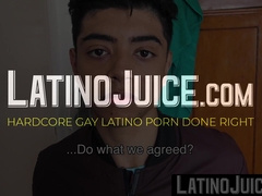 LatinoJuice.com - Cute dude Moises spread his legs and allowed me to explore his wet ass