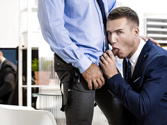 Office seduction in perfect gay romance for Theo Ford & Diego Lauzen