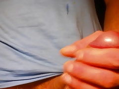 Jerking to porn