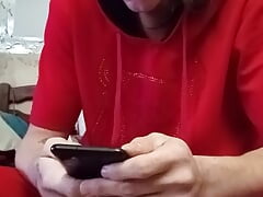 Sunny showing up his big cock