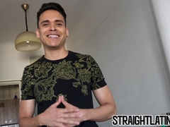 Latino guy is willing to become gay to earn some quick money