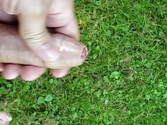 Out in a field jerking