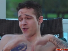 Roomies Des Irez Jayden Marcos and Kane Fox taking turns pulverizing each others culos