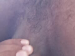 Showing her ass and cumming on your screen