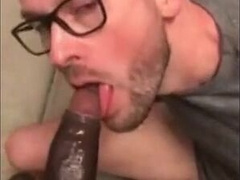 Black Dude Humps White Dude's Facehole with Enormous Shaft