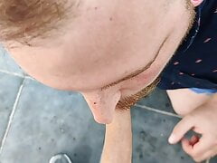 Sucking strangers cock again part1
