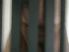 fucking rail in the stairs with prostate massage