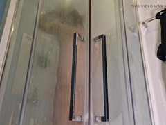 Flexing in the bathroom