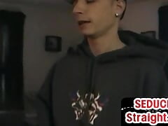 Real str8 amateur twink sucked by DILF in homemade BJ
