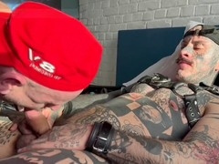 Faphouse, tattooed cock, latino muscle bareback