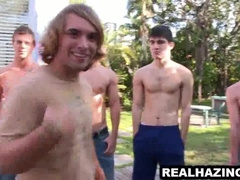 Gang Of Frat Guy Wolves Hazed By Gargling Some Spears